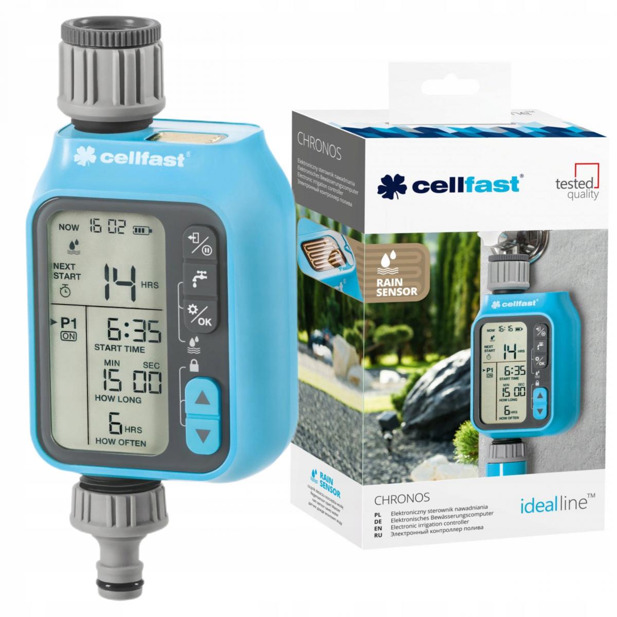 CELLFAST Elektroniczny sterownik nawadniania Chronos IDEAL
