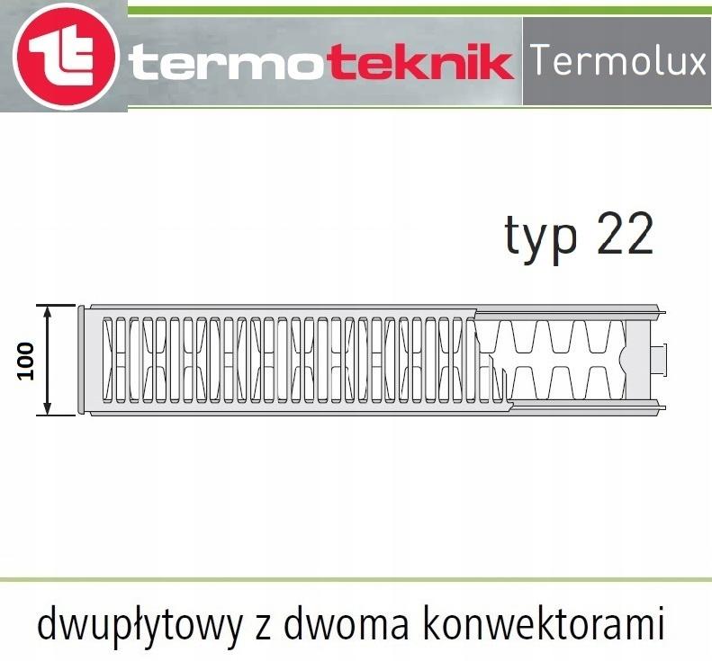 Grzejnik stalowy TERMOTEKNIK V 22 500x1400  dolny 48h