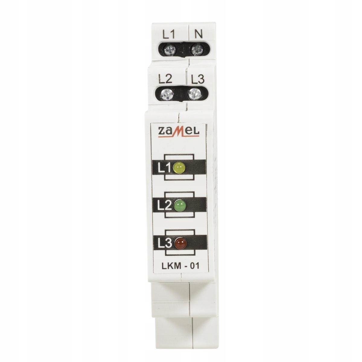 Wskaźnik zasilania 230V/400V LED czerwona/zielona/żółta TN Typ: LKM-01-40