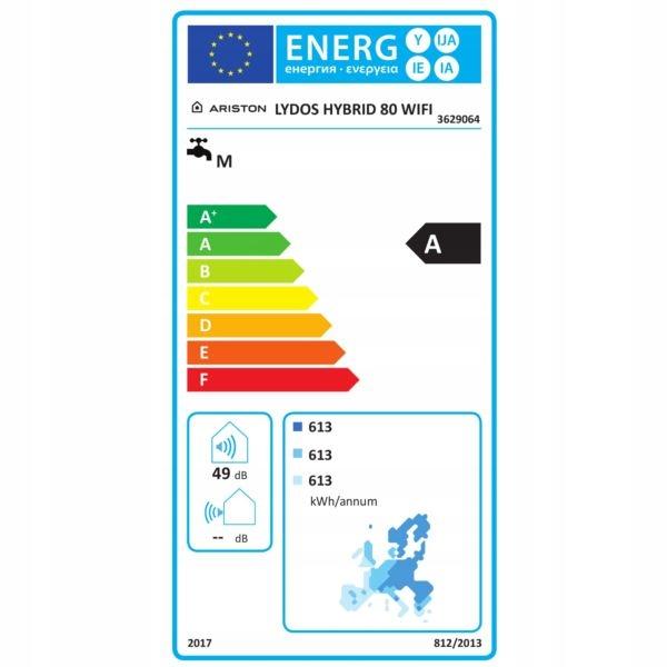 Podgrzewacz elektryczny poj 80l 1.2 kW 8 bar ARISTON LYDOS Hybrid WiFi 80