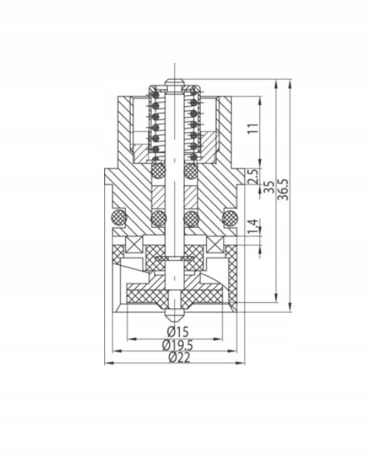 VALVEX Wkład do zaworu termostatycznego VECTOR ZT 22