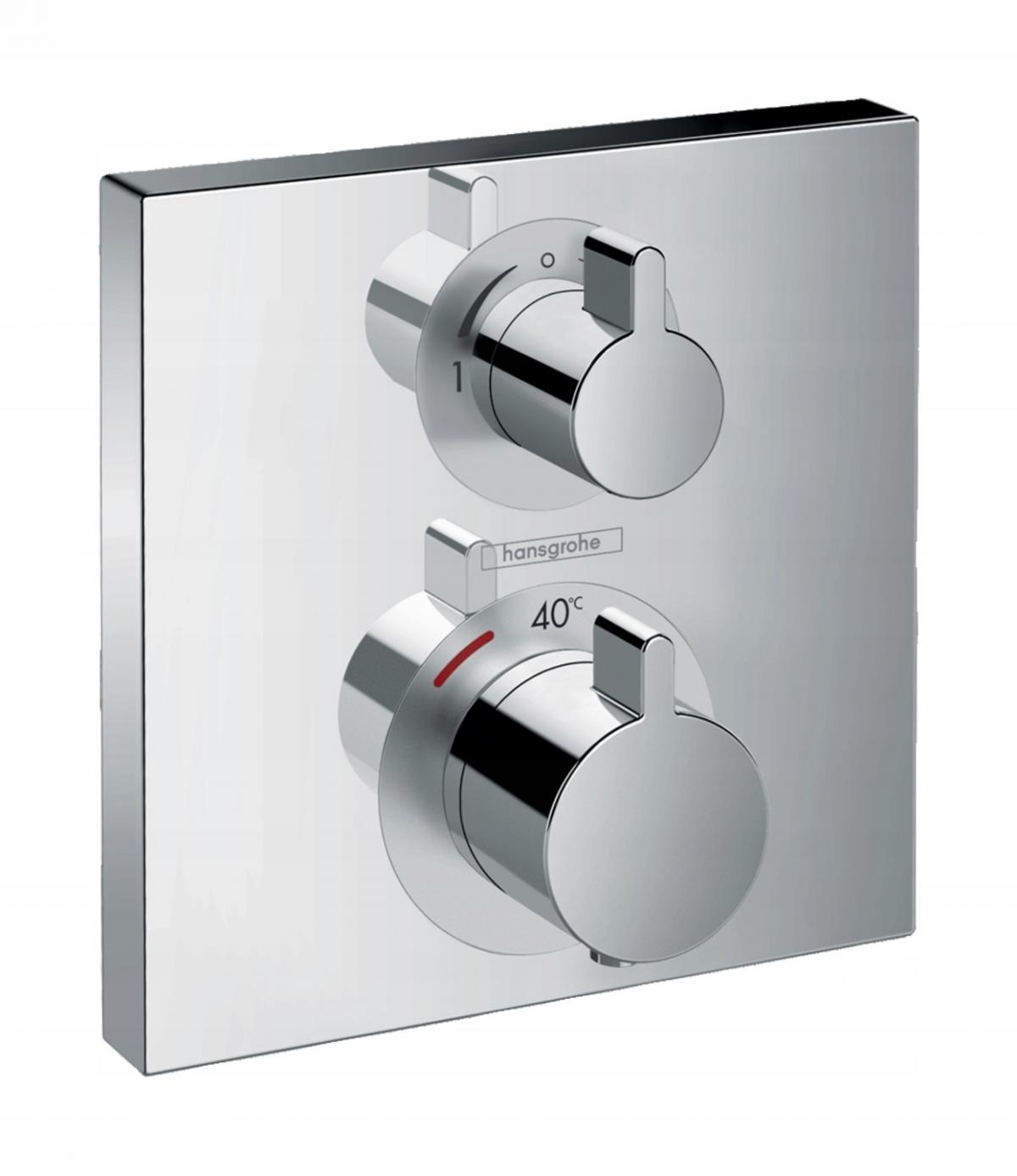 HANSGROHE Bateria termostatowa Hansgrohe Ecostat Square do 2 odbiorników
