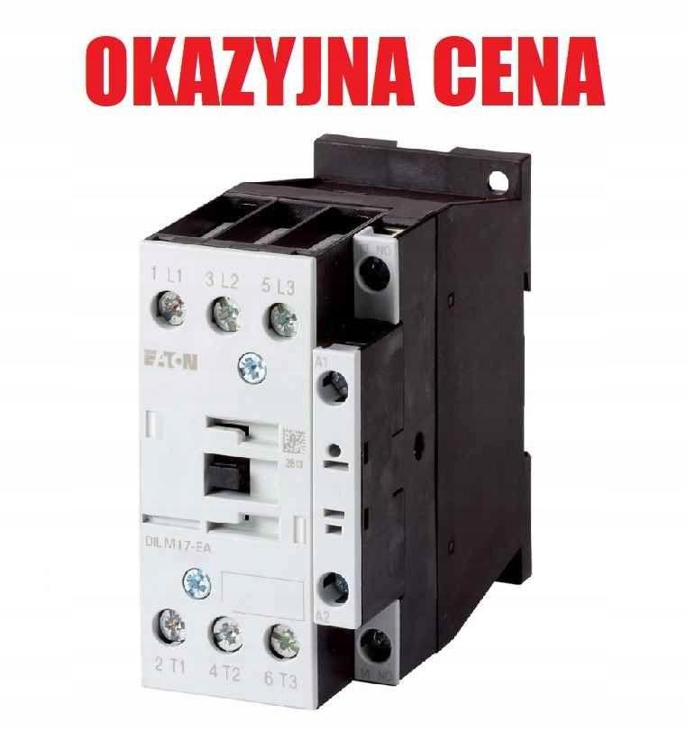 EATON Stycznik 7.5kW/400V, sterowanie 24VDC DILM17-01-EA(RDC24)