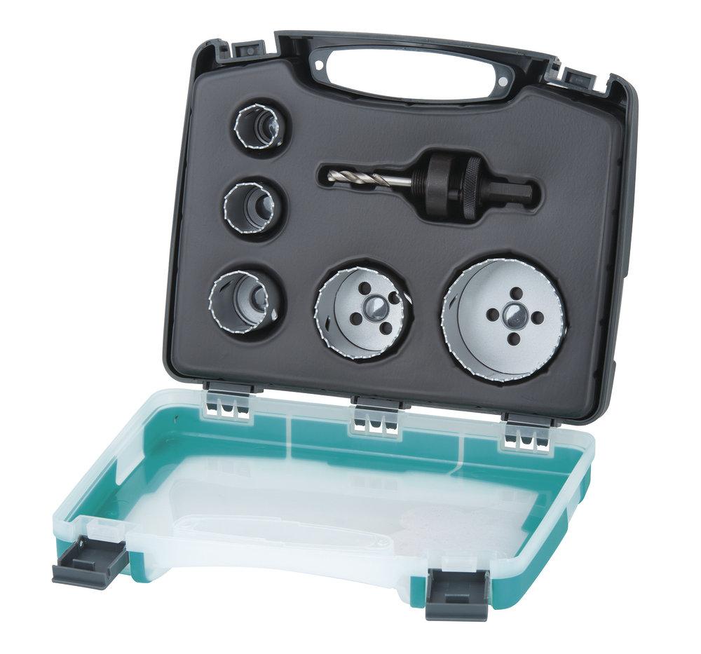 Zestaw otwornic BiM 20-68 mm Wolfcraft - instalacje elektryczne i sanitarne