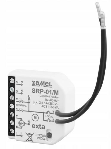 ZAMEL Sterownik rolet dopuszczalny przewodowy miniaturowy SRP-01/M