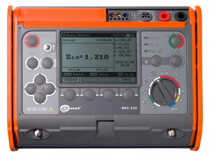 MPI-525 Wielofunkcyjny miernik parametrów instalacji elektrycznych do 2500V