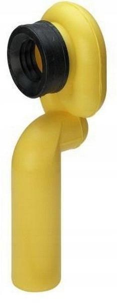 Syfon pisuarowy pionowy, tworzywo sztuczne / biały