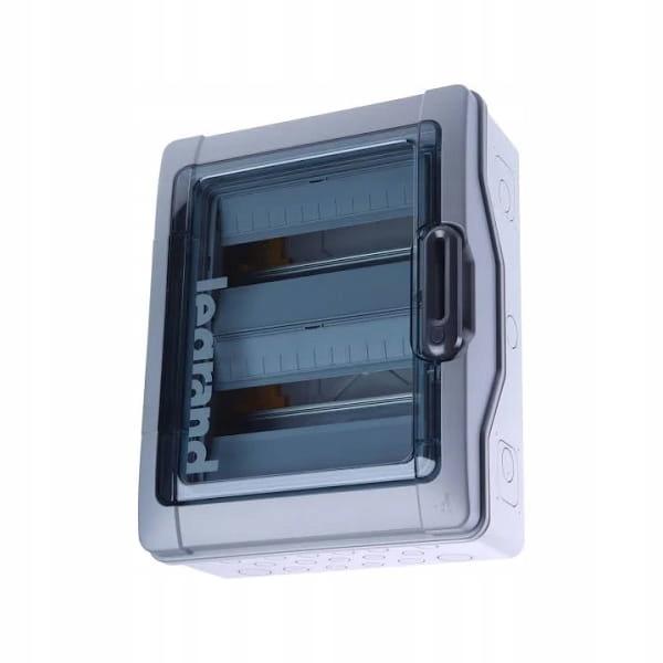 Rozdzielnica natynkowa RN65 IP65 z listwami 2x12 modułowa (24 modułowa)