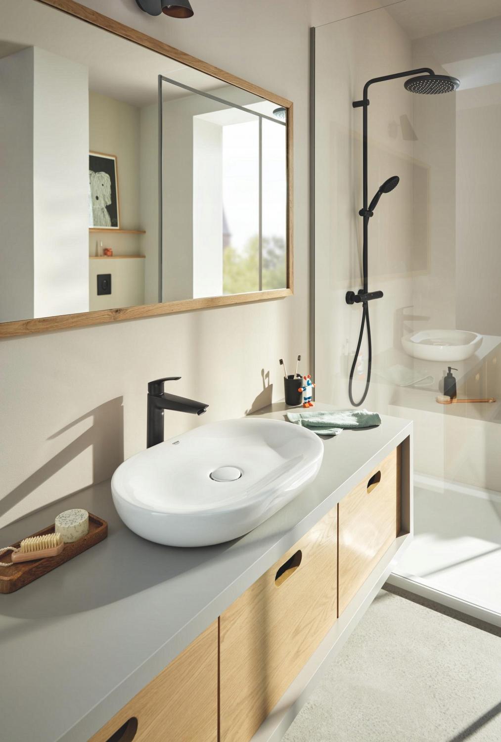 Bateria umywalkowa stojąca GROHE Eurosmart Cosmopolitan 1-uchw 1-otw. Chrom