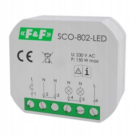 Ściemniacz oświetlenia SCO-802-LED do źródeł światła LED, z pamięcią ustawi