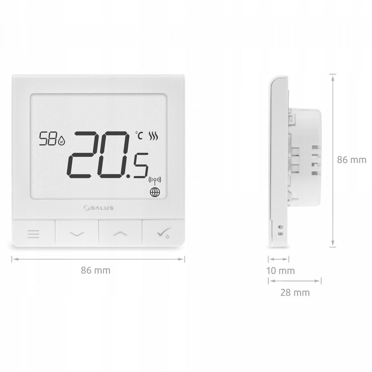 Regulator temperatury przewodowy SALUS SQ610 Quantum, 230V tygodniowy podty