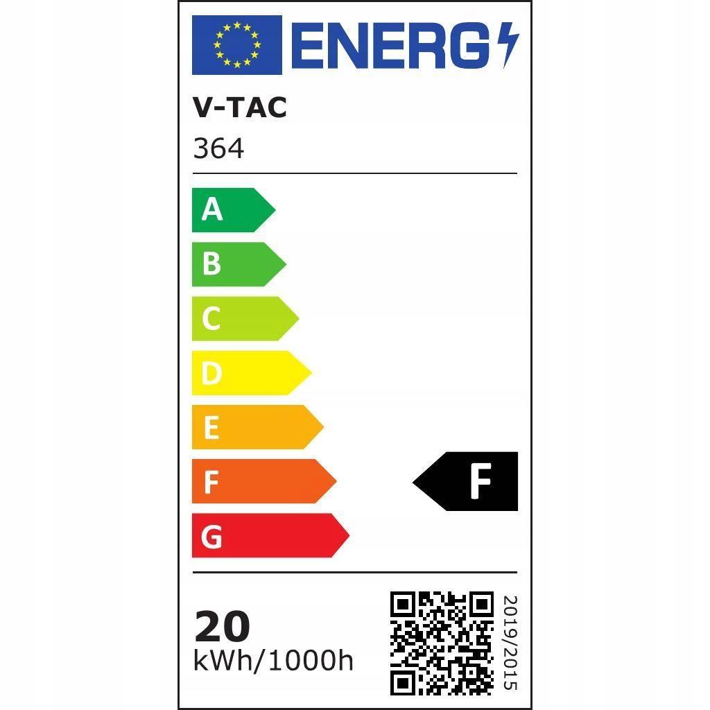 V-TAC Projektor VT-420 20W LED CHIP SAMSUNG 5000K 1600lm CRI>90 24° biały