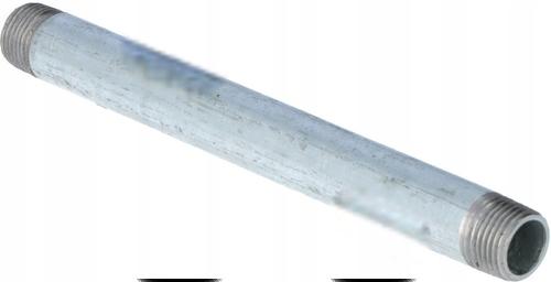 Sztucer stalowy ocynkowany 1 dł.0.40m dwustronnie gwintowany