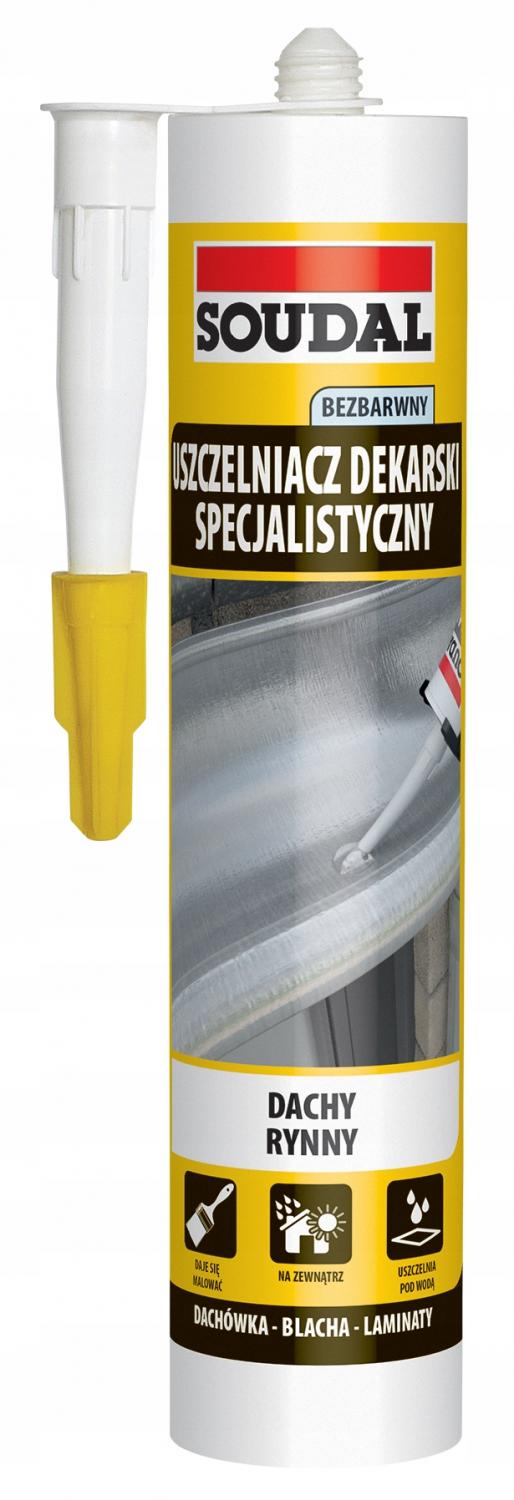 SOUDAL Specjalistyczny uszczelniaczh dekarski 280ml bezbarwny