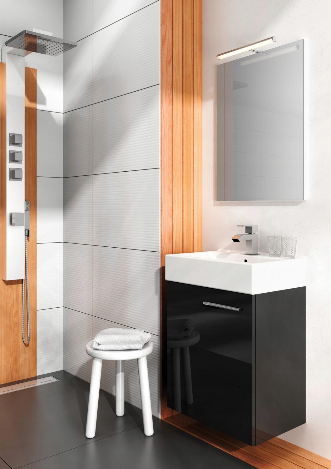Zestaw: Szafka ELITA TINY+ umywalka ceramiczna 45 Forest Green Mat