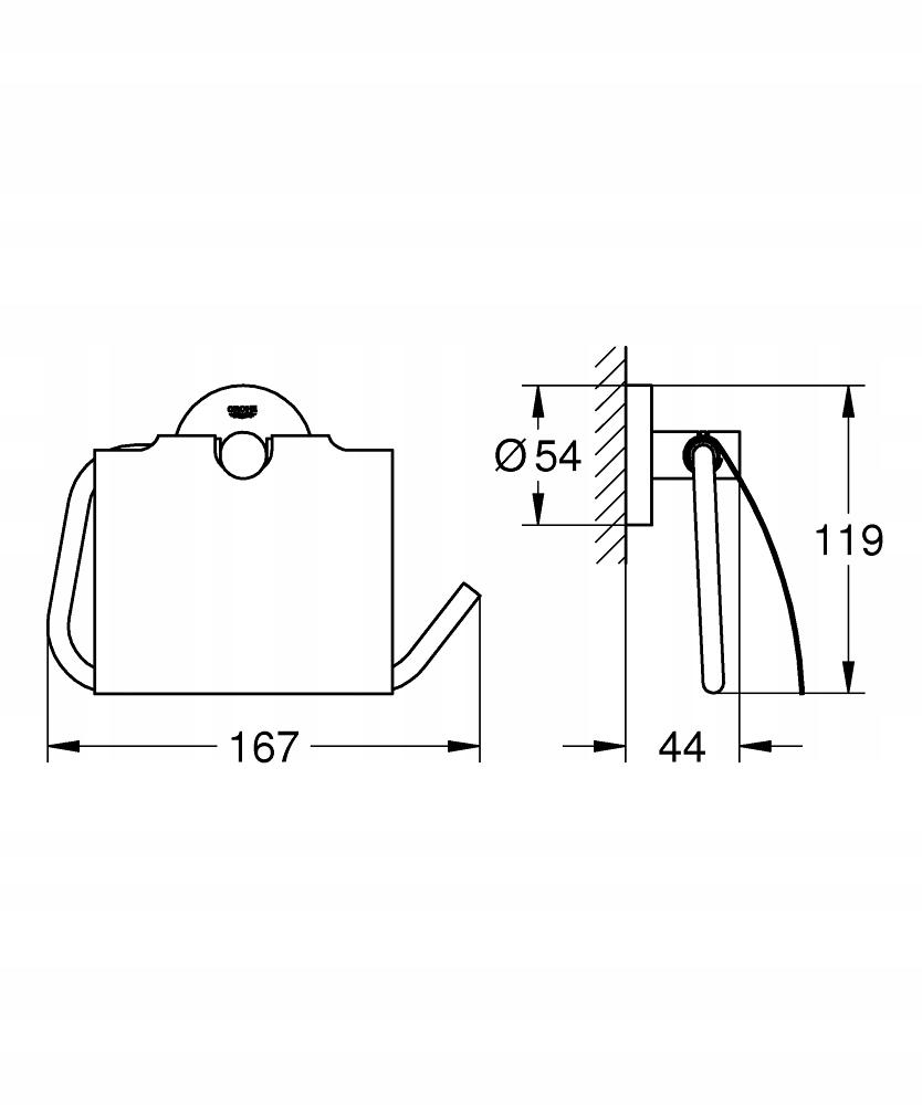 GROHE Uchwyt na papier GROHE Essentials chrom