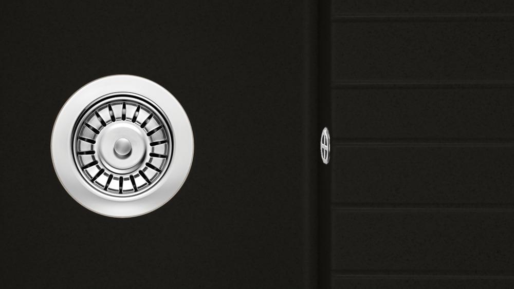 DEANTE Zlewozmywak granitowy 1-komorowy z ociekaczem Zorba, nero