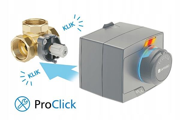 AFRISO Siłownik elektryczny ARM 703 ProClick 2-punktowy 230 V AC 12 s
