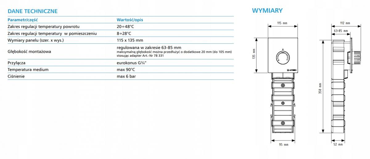 AFRISO-ZESTAW RTL-BOX 324 VARIO TERM.P/T 78330