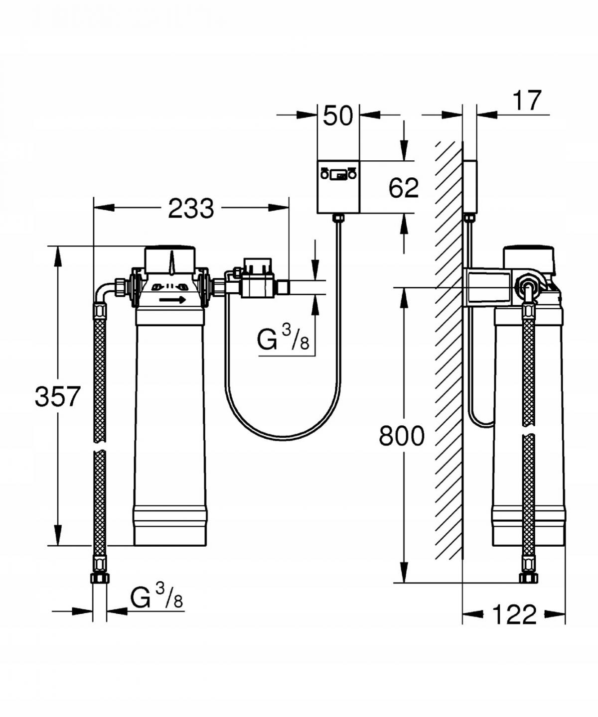GROHE Filtr GROHE Red chrom