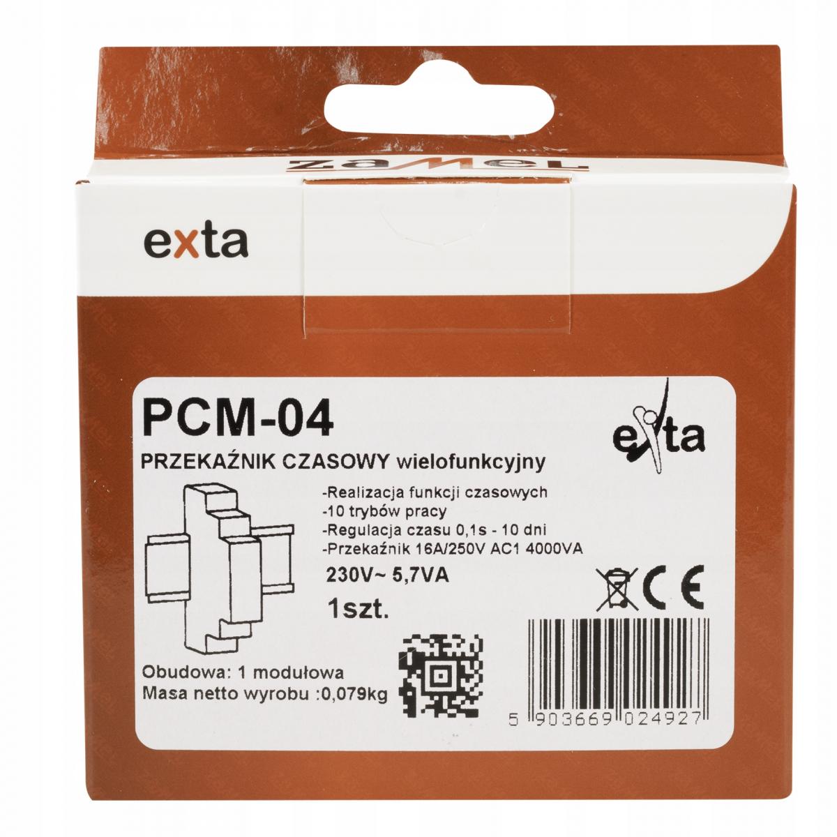 ZAMEL Przekaźnik czasowy 230V AC Typ: PCM-04