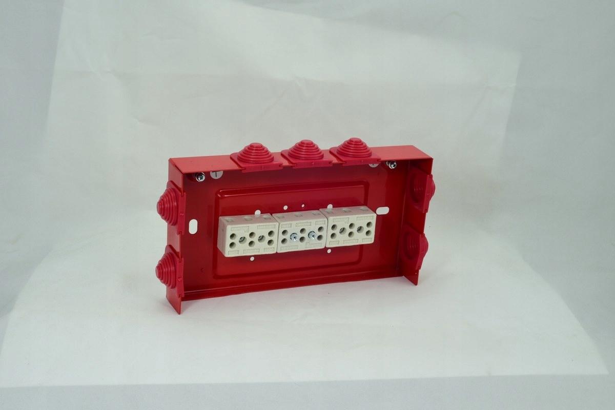 Puszka przeciwpożarowa, prostokątna, E90, przelotowa 3x3x6mm2, 225x125x36 m