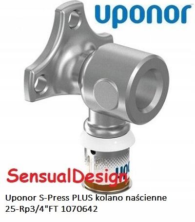 Uponor S-Press PLUS kolano naścienne 25-Rp3/4FT