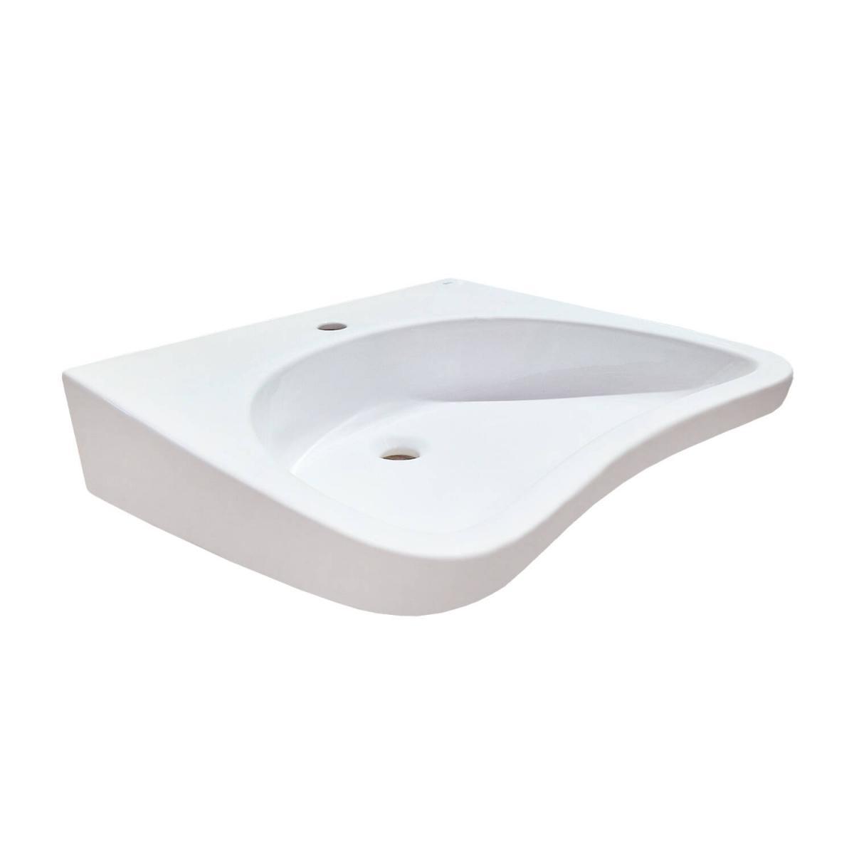 Umywalka ROCA DOSTĘPNA ŁAZIENKA ścienna 1-otworowa 550 x 660 x 190 mm biała