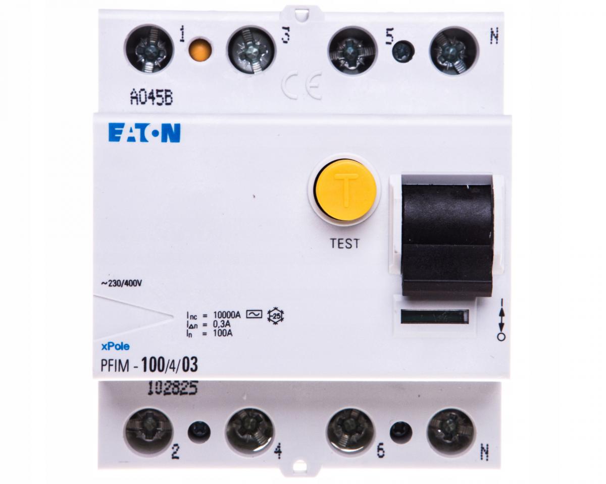 EATON Wyłącznik różnicowoprądowy PFIM PFIM-100/4/03