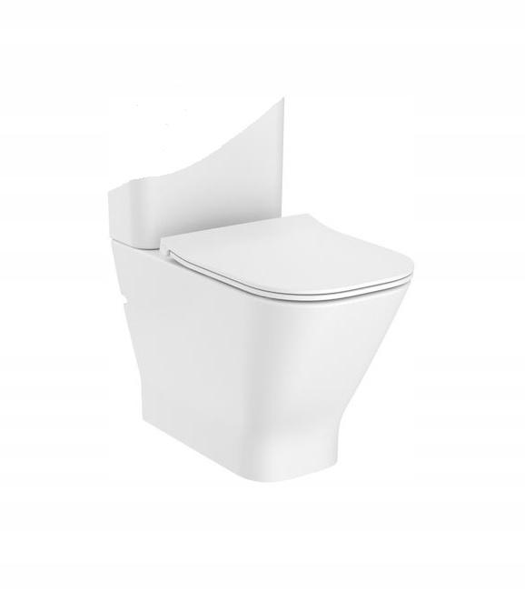 Miska WC GAP SQUARE do kompaktu Rimless 60 cm, przyścienna BTW, o/podwójny