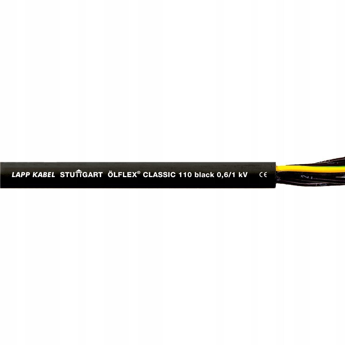 Przewód sterowniczy OLFLEX CLASSIC 110 BK.0,6/1kV 5G25 elastyczny, UV odpor