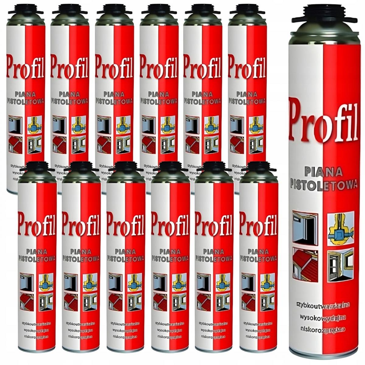 Piana pistoletowa profil 750 ml, niskorozprężna