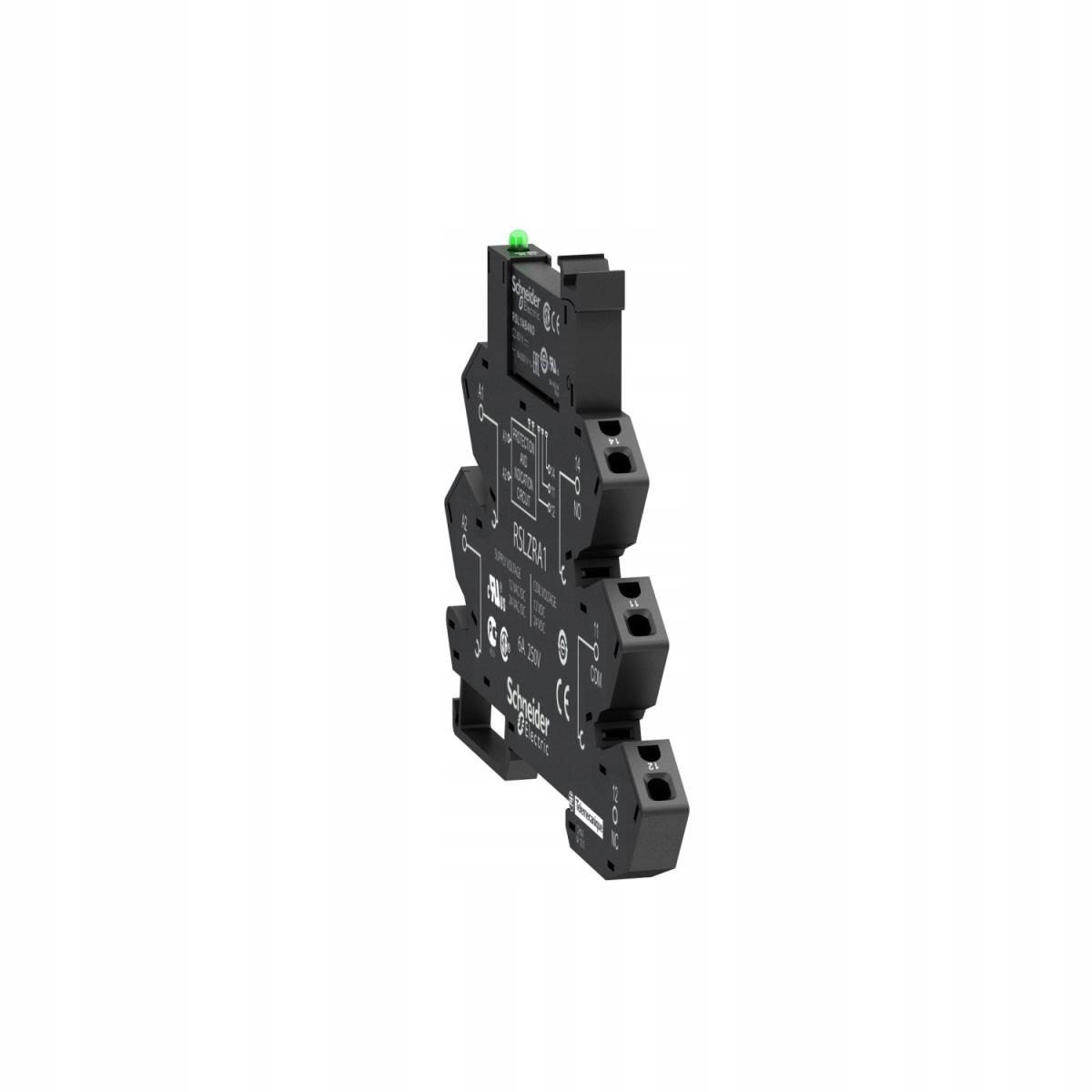 SCHNEIDER ELECTRIC Przekaźnik interfejsowy z LED, 1 styk C/O, 24V DC, 6A