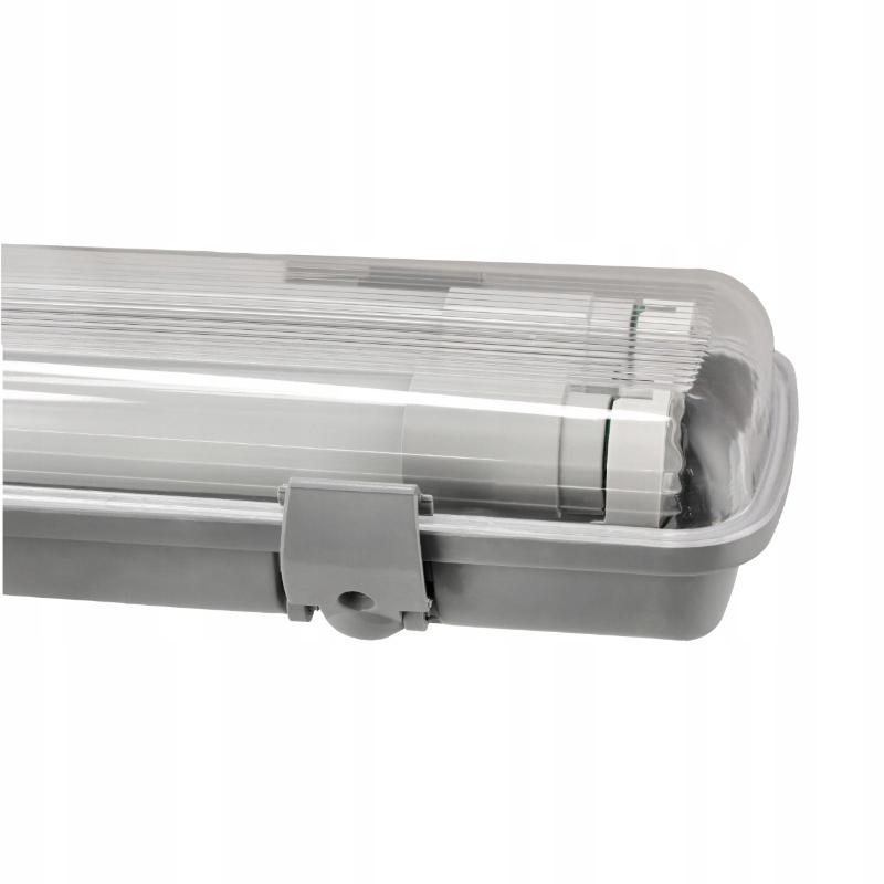 Oprawa hermetyczna do tub LED G13, 2xT8, 2x18W, 2x1800lm, 4000K, IP65, 120c