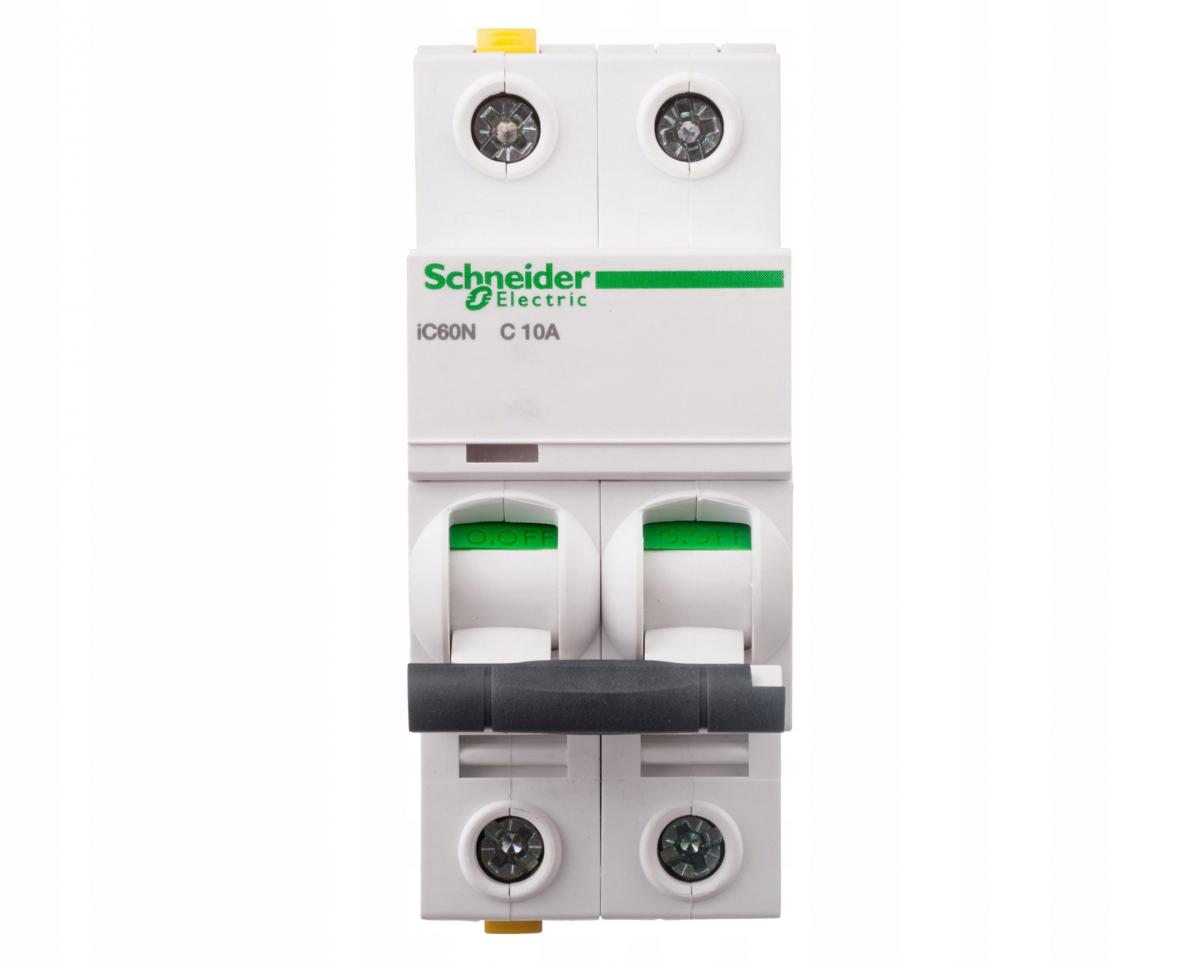 SCHNEIDER ELECTRIC Wyłącznik nadprądowy iC60N-C10-2 C 10A 2-biegunowy