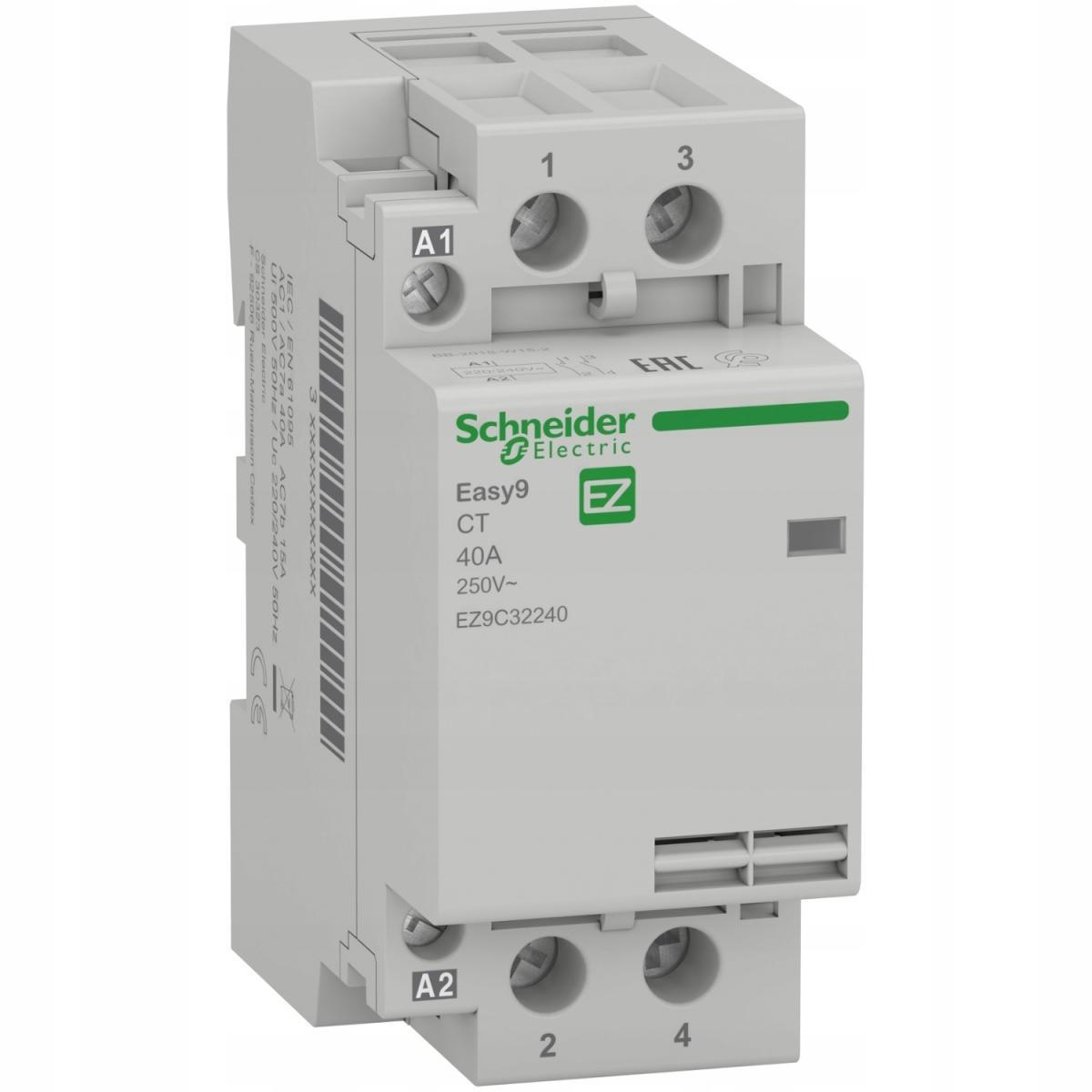 Stycznik modułowy Easy9 Pro EZ9CT-40-20-230 40A 2NO 50Hz 230 VAC, bez możli