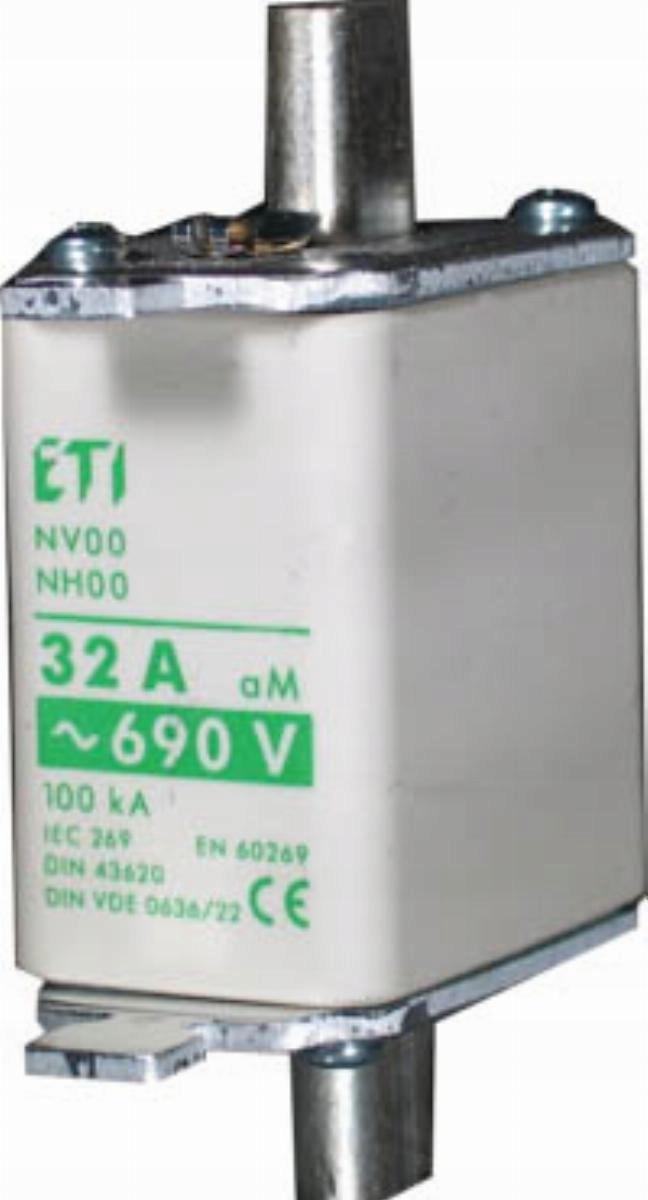 ETI Wkładka topikowa przemysłowa - silnikowa NH00 AM 125A/690V