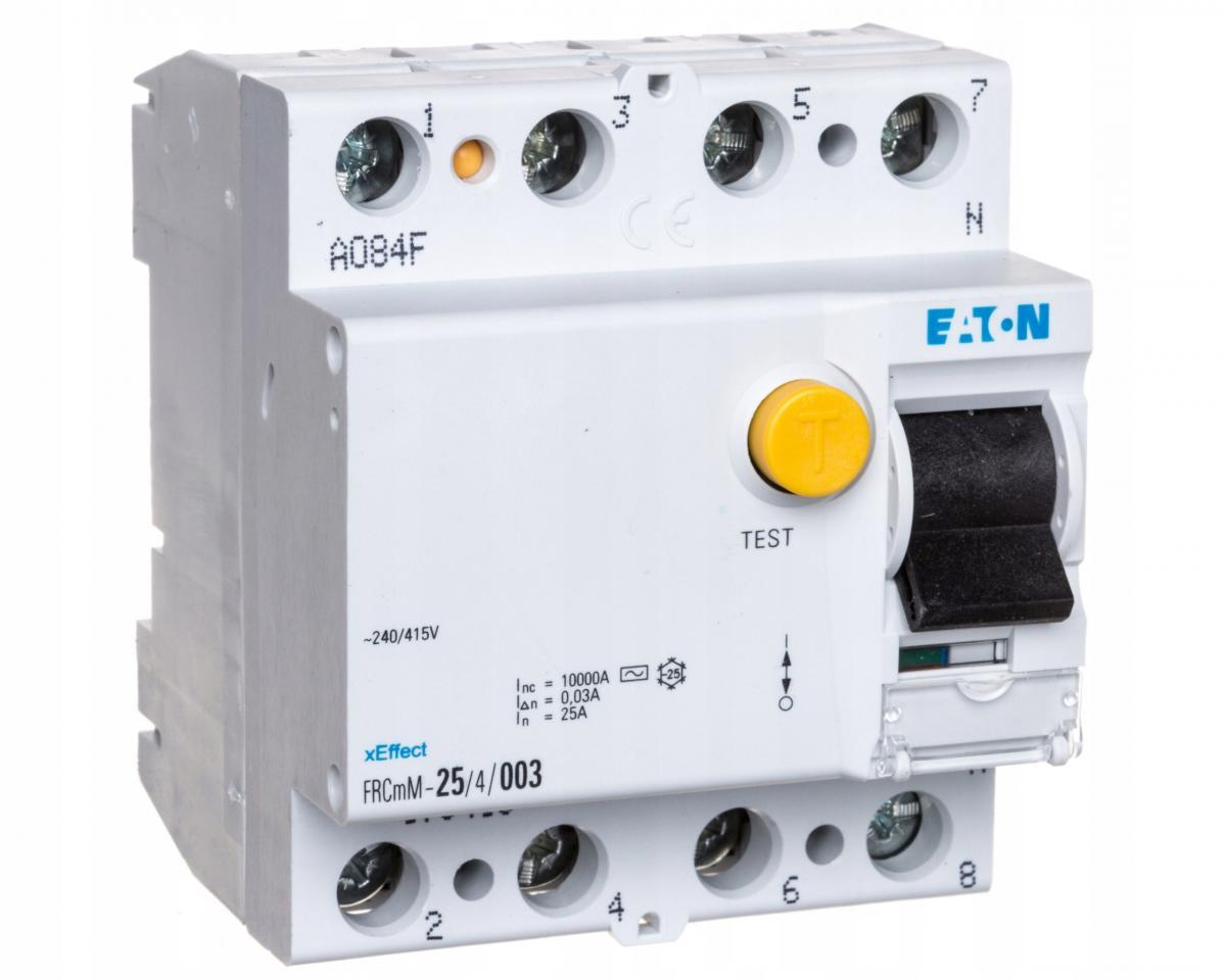 EATON Wyłącznik różnicowoprądowy typ AC 4-biegunowy FRCmM-25/4/003