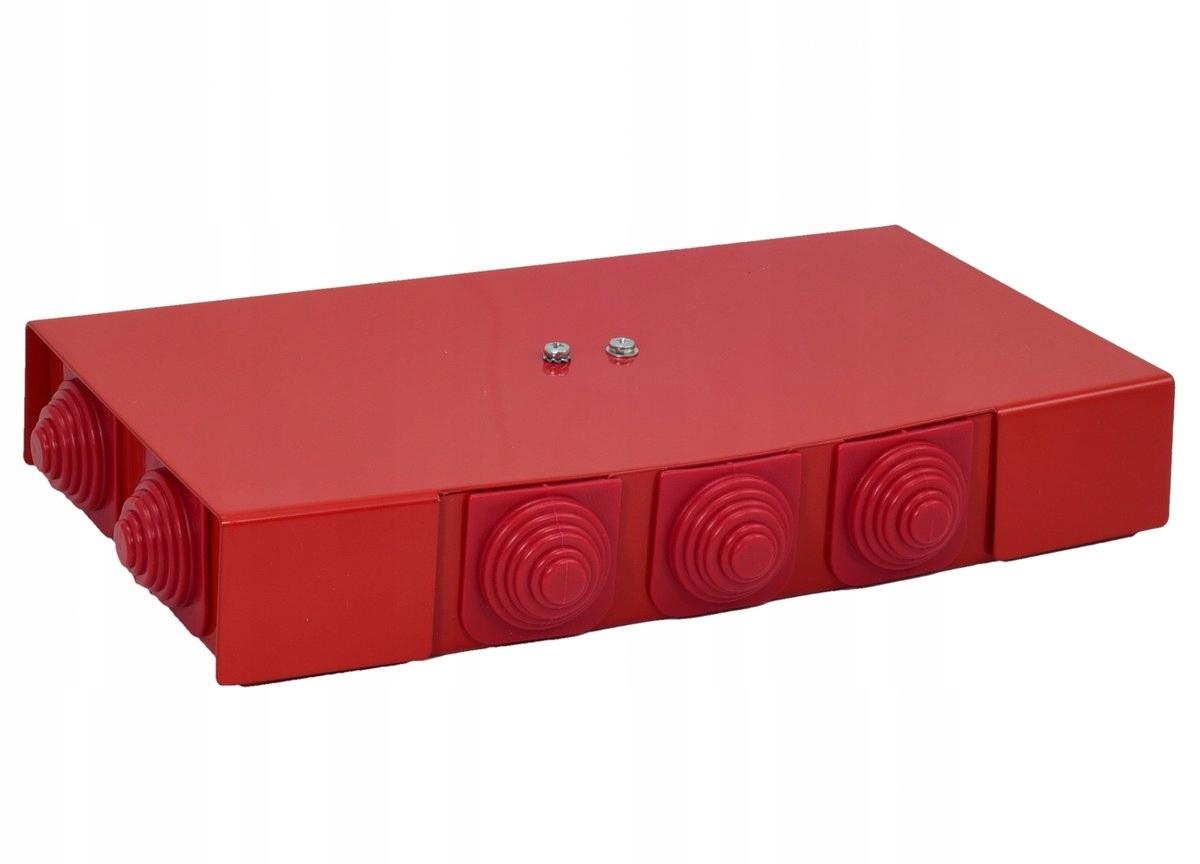 Puszka przeciwpożarowa, prostokątna, E90, przelotowa 3x3x6mm2, 225x125x36 m