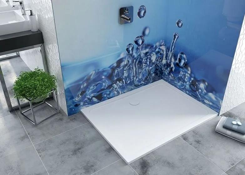 Brodzik akryl prostokątny 70x100x5 cm SANPLAST Free Line B/FREE stelaż STB