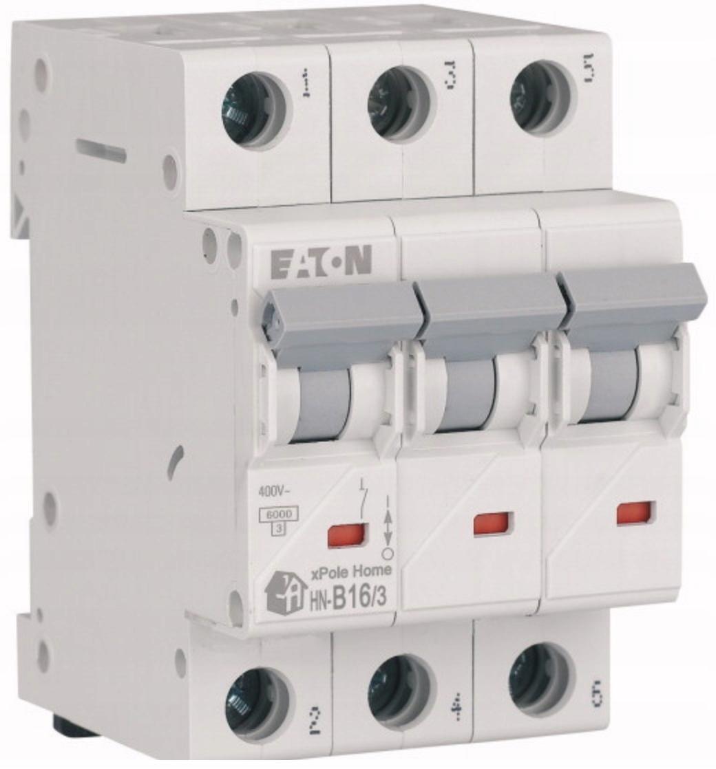 EATON Wyłącznik nadprądowy 6kA HN-B16/3
