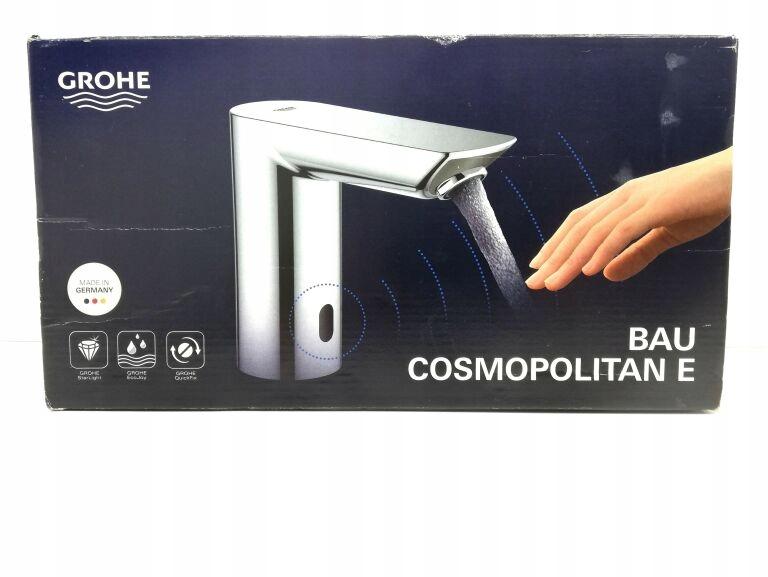 Bateria umywalkowa elektroniczna Grohe Bau Cosmopolitan E, na podczerwień 1