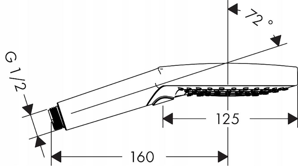 HANSGROHE Raindance Select S Główka prysznicowa 120 3 jet PowderRain
