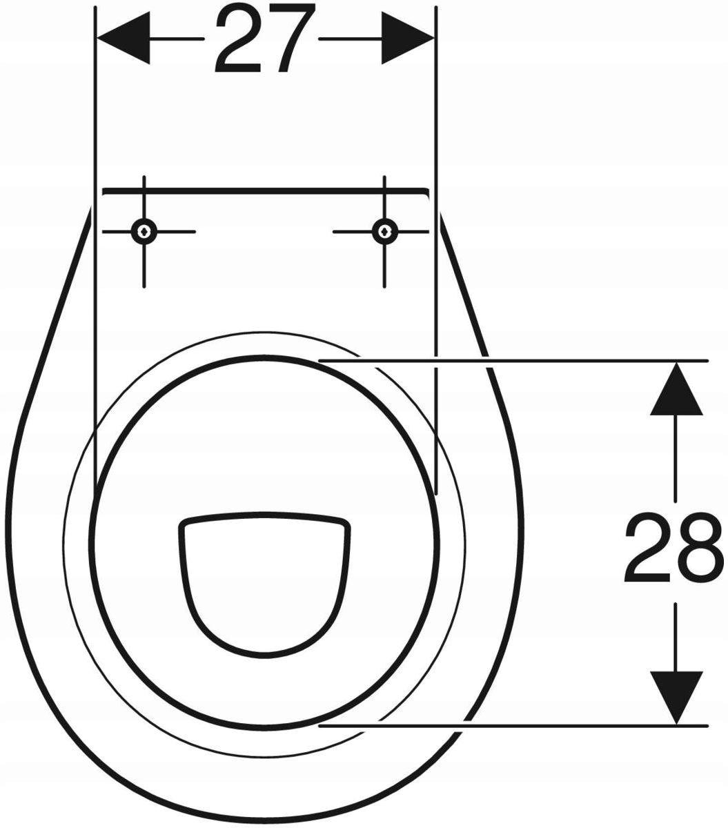 GEBERIT Stojąca miska WC Geberit Bambini dla dzieci, lejowa