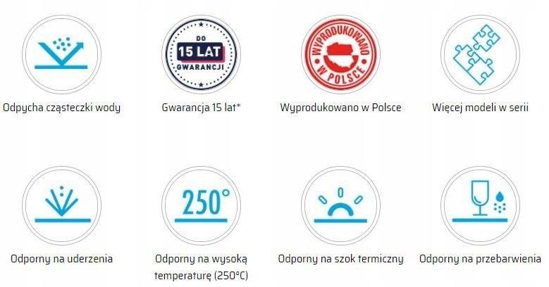 DEANTE Zlewozmywak granitowy 1-komorowy z ociekaczem Zorba, nero