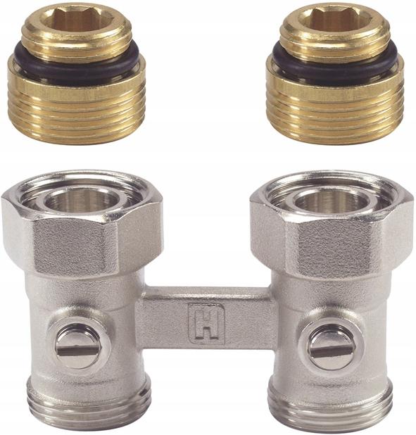 HONEYWELL HOME Zawór podwójny, prosty, 2-rur. z odcięciem, 1/2