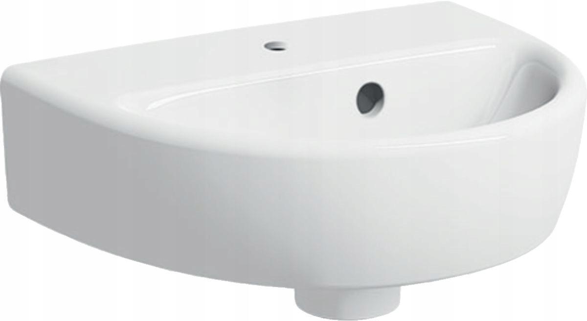 Umywalka kompaktowa Selnova B36 cm, H15 cm, T29 cm, z przelewem, z otworem