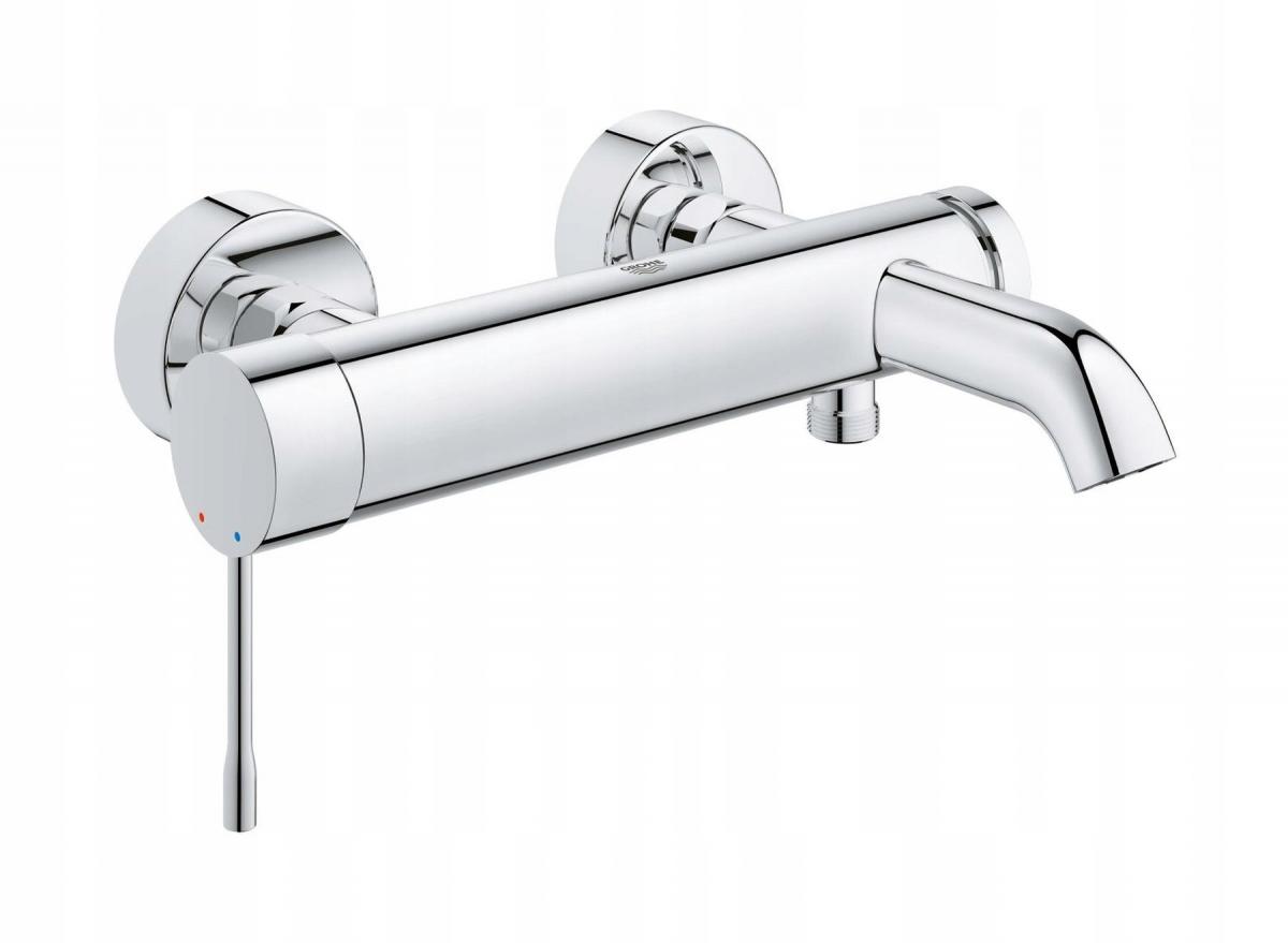 Bateria wannowa ścienna GROHE Essence 1-uchwyt. 2-otworowa mosiężna chrom