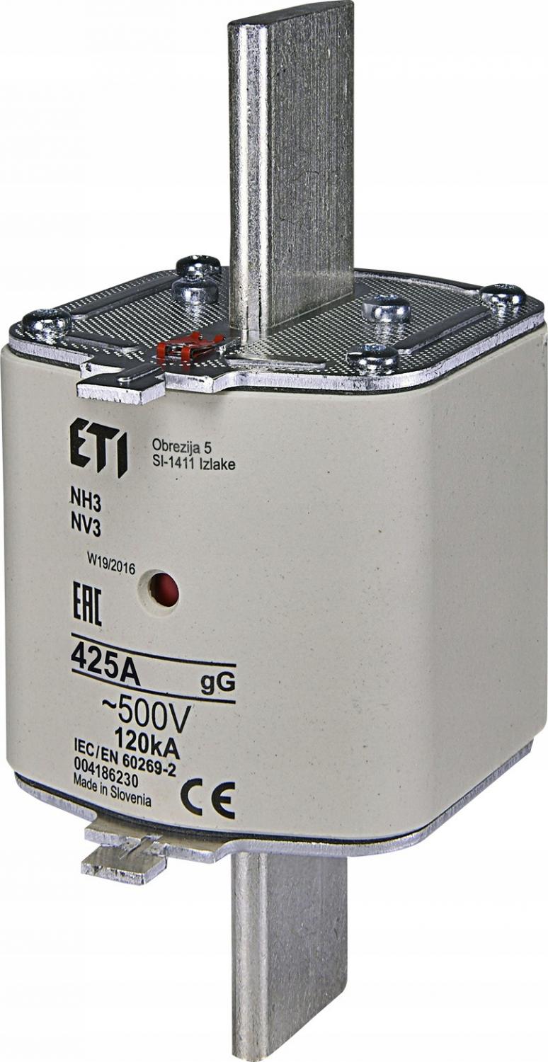 ETI Wkładka topikowa przemysłowa zwłoczna KOMBI NH3 GG 400A/690V