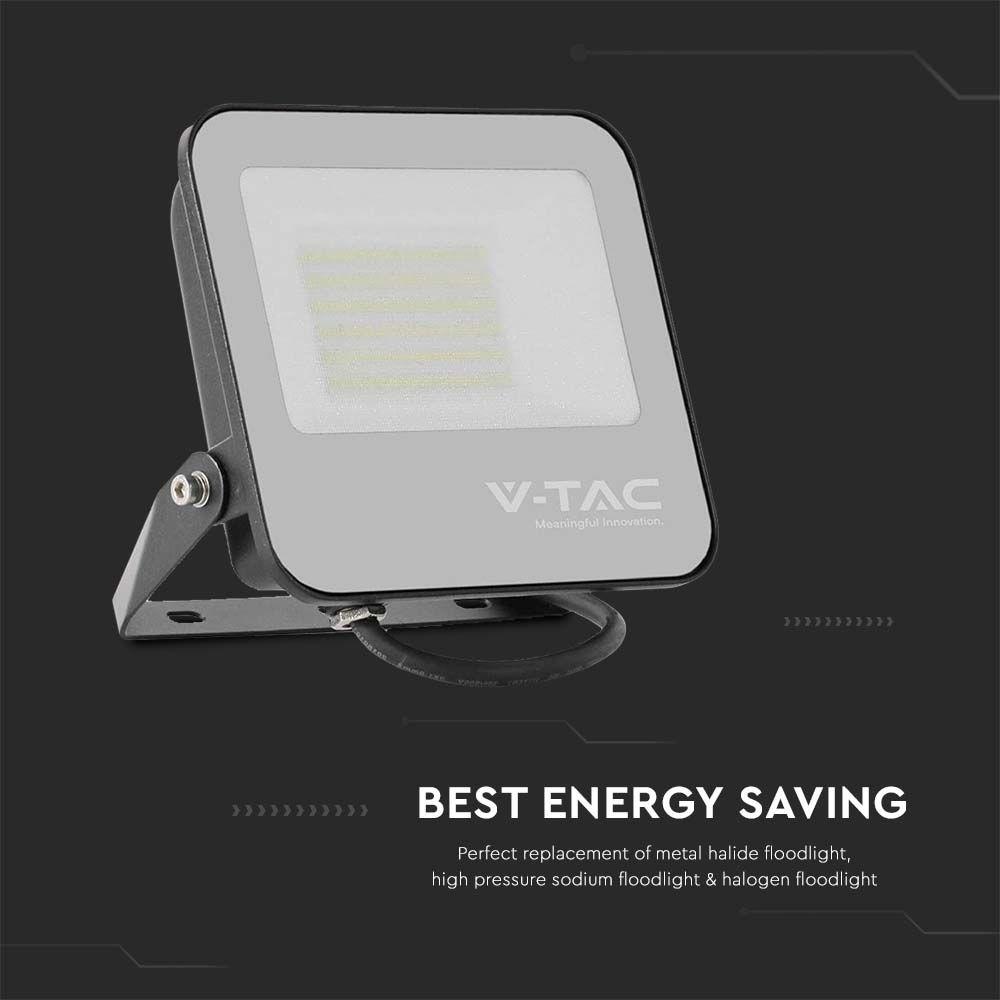 V-TAC Projektor LED V-TAC 50W 185Lm/W czarny VT-4456 4000K 9250lm